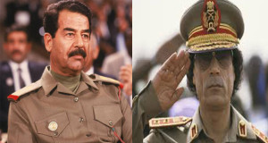 saddam kadhafi